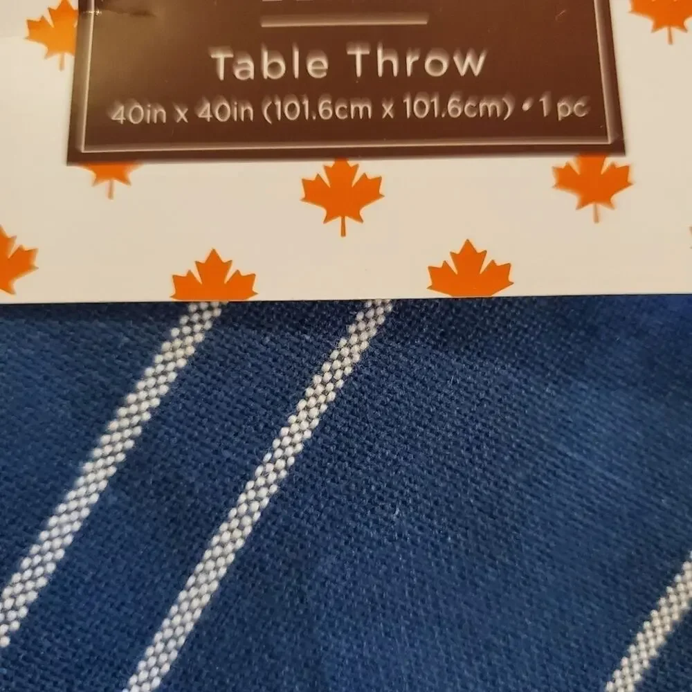 Table Linens blue white